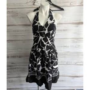 White House black market halter dress sun summer